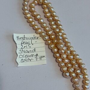 Elegant Cream Freshwater Pearl Beads